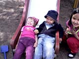 Inka, Morris ja Solongo liukum�ess�